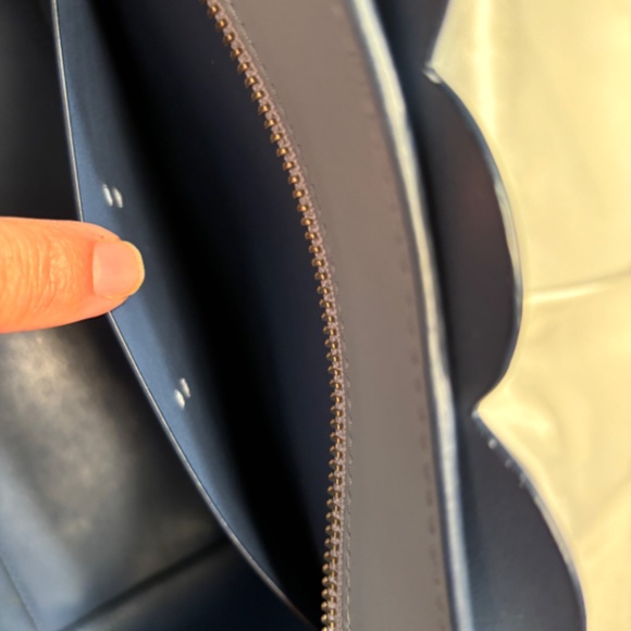 NWOT Kate Spade Magnolia Street Mina Purse Blue Dawn Leather Satchel - Picture 11 of 12